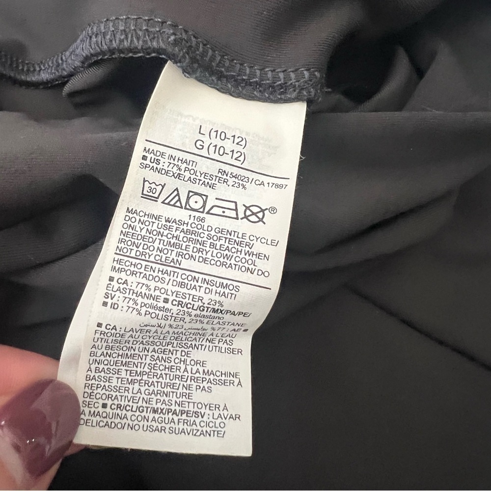 OLD NAVY High-Waisted PowerSoft Flared Split-Hem Performance Leggings Girls 10 - Picture 7 of 12